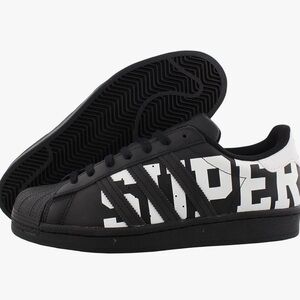 Adidas Men's Black and White Superstar Sneakers